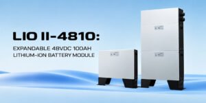 LIO II-4810: Expandable 48VDC 100AH Lithium-ion Battery Module